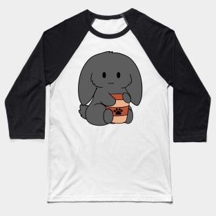 Black Bunny Coffee Baseball T-Shirt